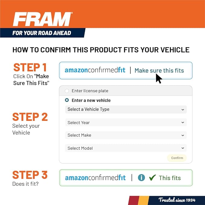 FRAM Fresh Breeze Cabin Air Filter Replacement for Car Passenger Compartment w/Arm and Hammer Baking Soda, Easy Install, CF11664 for Hyundai/Kia Vehicles (Pack of 2)