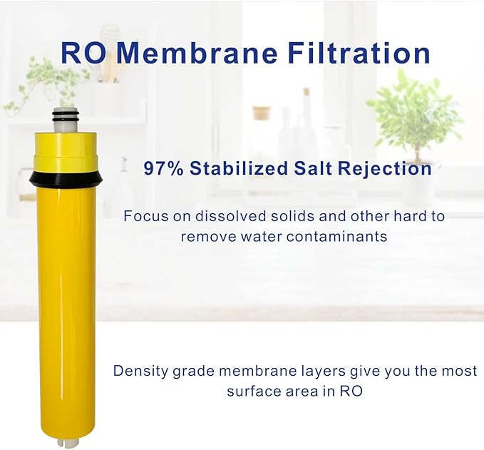 24GPD Membrane Element Filters Compatible With Watts Premier WP560014 RO Water Filter Membrane Replacement, pack of 1