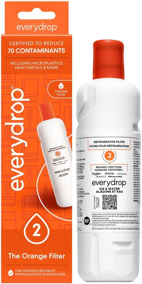 everydrop by Whirlpool Ice and Water Refrigerator Filter 2, Single-Pack by EveryDrop+by+Whirlpool