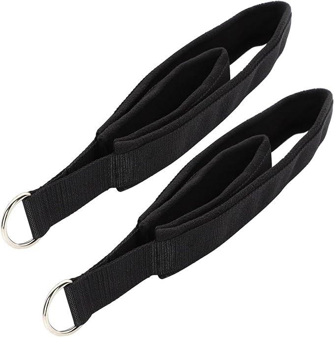 Pilates Double Loop Straps for Reformer, D Ring Straps Handle, Yoga Exercise Straps, 2 PCS-FlexoryFit