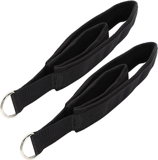 Pilates Double Loop Straps for Reformer, D Ring Straps Handle, Yoga Exercise Straps, 2 PCS-FlexoryFit