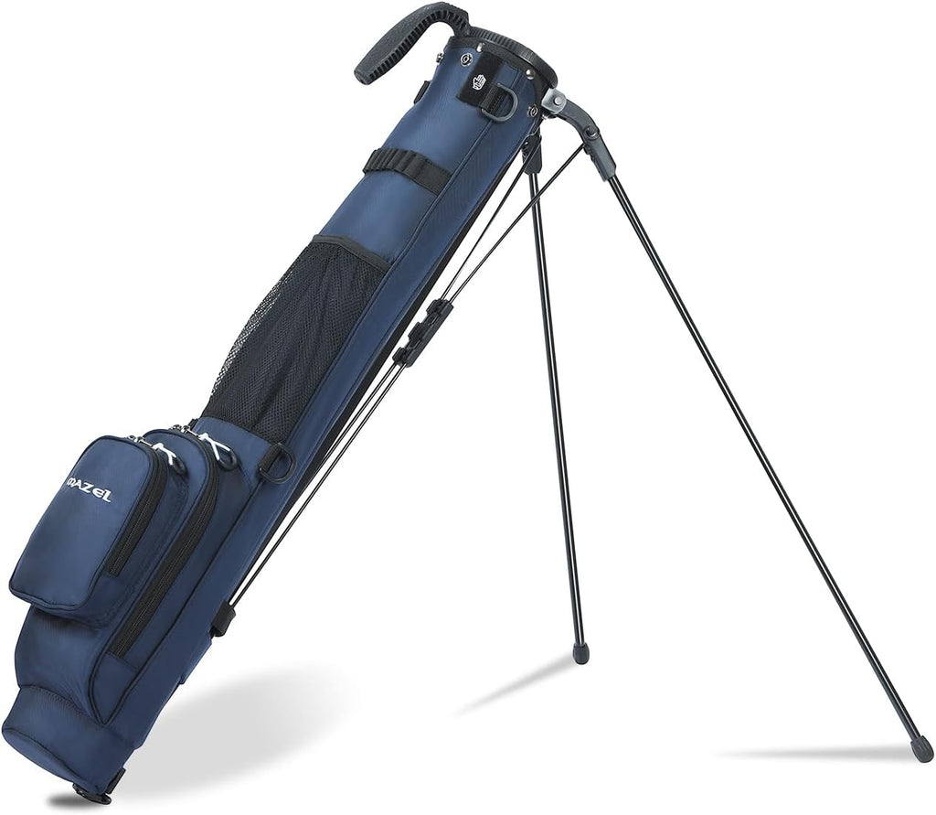 MAZEL Lightweight Golf Bag for Men – Easy to Carry Golf Clubs Bag with Shoulder Strap,Pitch n Putt Golf Stand Bag for Driving Range,Par 3 and Executive Courses - Fit Up to 8 Clubs