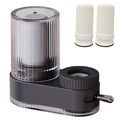 VYNTRA 7-Layer Faucet Water Filter, Kitchen Filter Water Faucet Element, 300 Gallons Activated Carbon Ceramic Filter Reduces Chlorine, Limescale, Heavy Metals,Bad Taste(2*Filter & 6*Adaptors) Gray