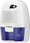 VIVOSUN Electric Mini Dehumidifier, Ultra-Quiet 225 Sq. Ft. Dehumidifier with 500ML Water Tank, Indicator Light and Auto Shut-Off Function for Home, Bedroom, Bathroom, Closet