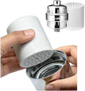 COLSEN Shower head Filter – Universal Bath Water softener for tub + 1 filter cartridge 15 stage filtration system handheld purifier for hard water, removes fluoride, vitamin c improves nails & hair