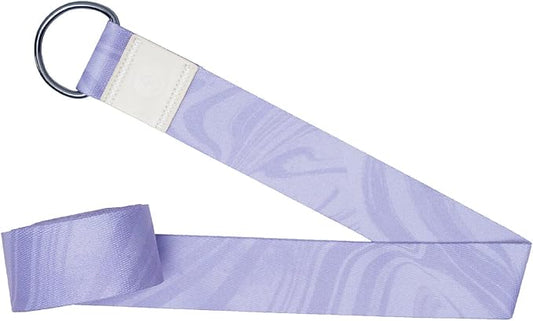 yogadesignlab YOGA DESIGN LAB | The Yoga Strap | Luxurious, Extra Long, Super Soft, Eco Printed | Studio Quality, Adjustable | Safely Stretch Further and Hold Longer | 8 ft Long-FlexoryFit