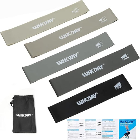Resistance Bands for Working Out Exercise Loop Bands Workout Bands Set for Men Women Body Stretching, Crossfit Training, Home Workout, Physical Therapy, Booty Legs, Set of 5-FlexoryFit
