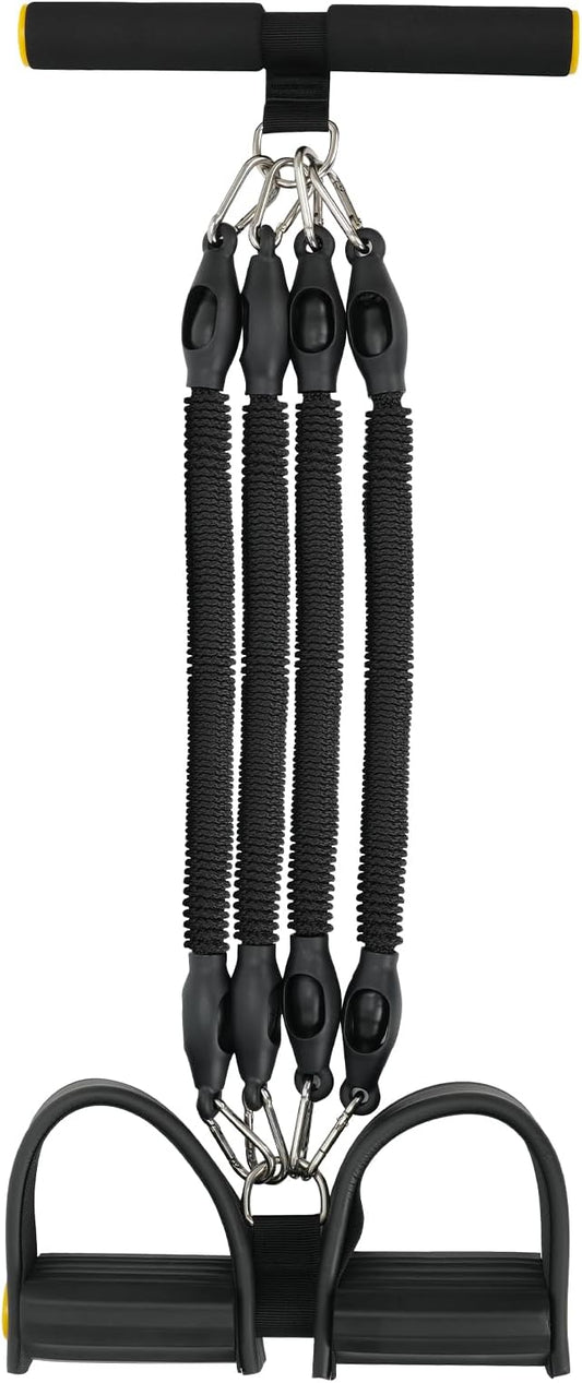 Multifunction Tension Rope, 2 Tubes Stretch Yoga Pedal Tension Strap, Adjustable Resistance, Tension Rope Fitness Equipment-FlexoryFit