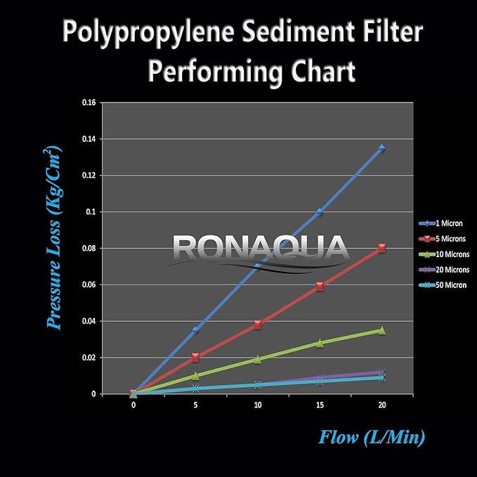 Ronaqua 10" x 4.5" Big Sediment Replacement Water Filter Cartridge, 1 Micron, NSF Certified, for Whole House, Compatible with RFC-BBSA, W15-PR, WFHD13001B, GXWH35F, HF45-10BLBK10PR and AP817, 2 Pack