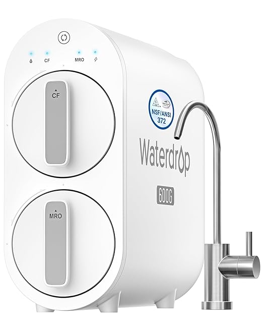 Waterdrop G2P600 Reverse Osmosis System, TDS Reduction, 7 Stage Water Filtration by Waterdrop