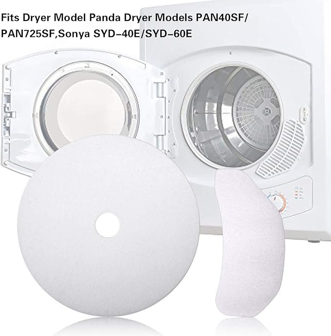 Imncya 20 PCS Compatible Cloth Dryer Filter Set, Cloth Dryer Replacement Include 16 Dryer Exhaust Filters/4 Dryer Air Intake Filters for Panda/Magic Chef/Sonya & Avant Dryers