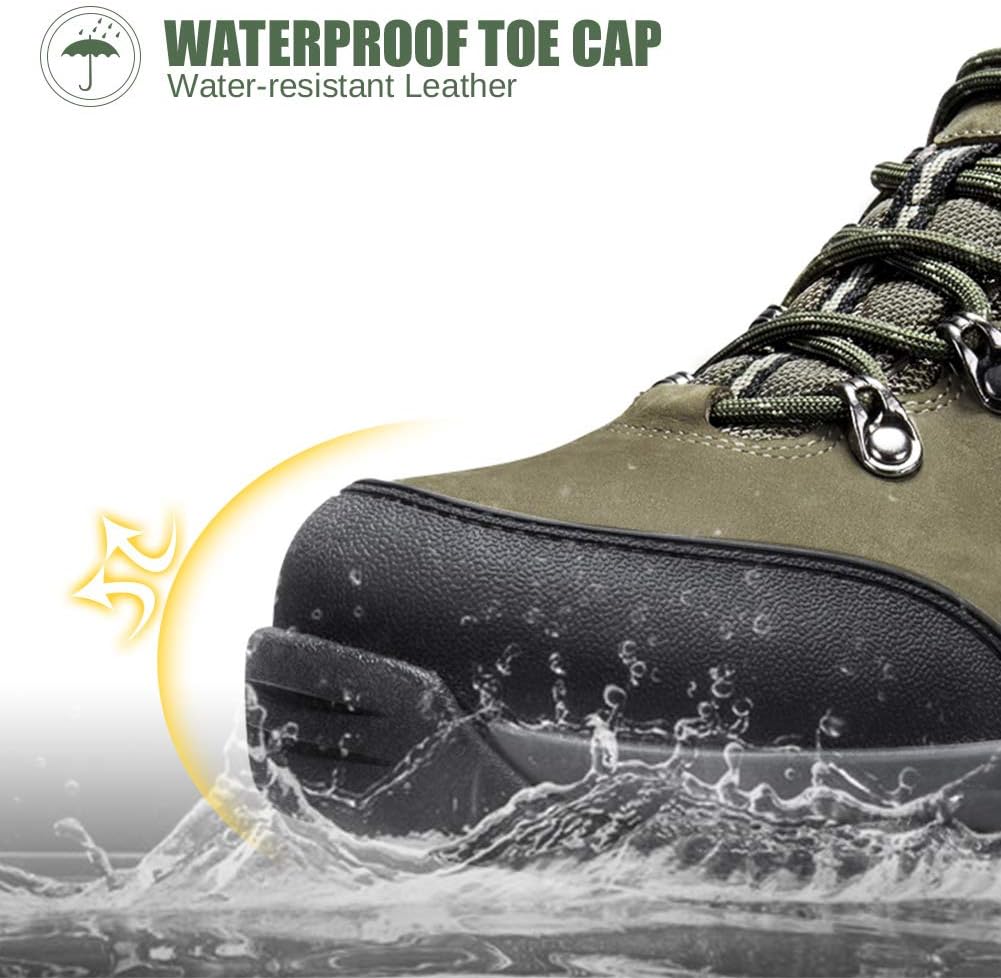 CAMEL CROWN Hiking Shoes Men Trekking Shoe Low Top Outdoor Walking Waterproof Leather Trail Sneakers