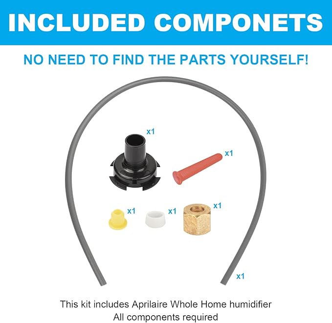 Humidifier Maintenance Kit 4839 Fits for Aprilaire No.35 Water Panel Humidifier Replacement Filter，Fits for Aprilaire Whole Home Humidifier Models: 600, 600A, 600M