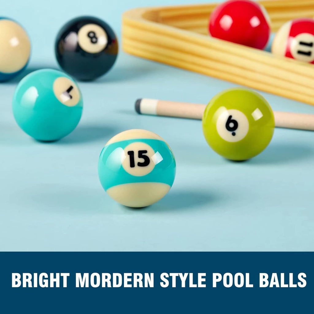 Premium Billiard Balls Pool Table Accessories 2-1/4" Regulation Size 16 Pool Balls Billiard Set