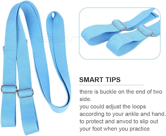 Door Flexibility & Stretching Leg Strap - Great for Ballet Cheer Dance Gymnastics or ANY Sport Leg Stretcher Door Flexibility Trainer Premium stretching equipment-FlexoryFit