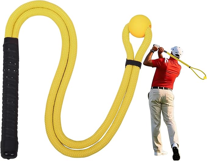 Golf Rope Swing Trainer, Golf Swing Training Aid, Golf Swing Trainer, Golf Training Aid, Golf Swing Trainers, Golf Speed Trainer, Can Improve Speed, Rhythm, Flexibility, and Strength-FlexoryFit