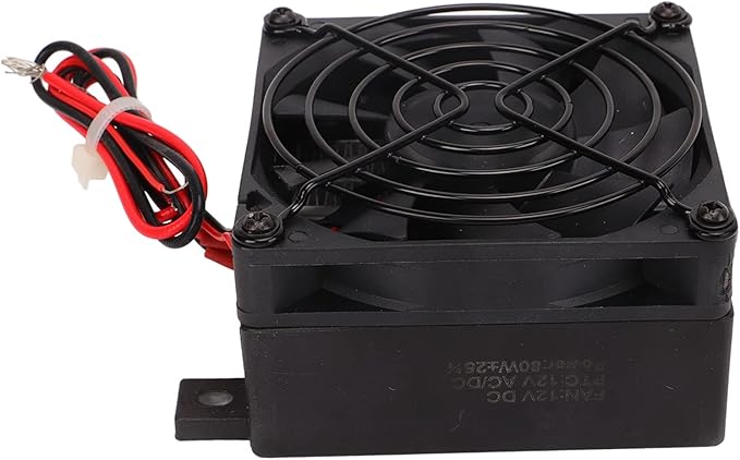 Compact PTC Thermistor Heater with Fan – 12V/24V Constant Temperature Air Heater Module for Car, Humidifier & Electric Heater Repair, Insulation Type High Efficiency PTC Heating Element