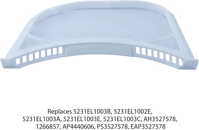 5231EL1003B Dryer Lint Filter with Felt Seal and Dryer Lint Vent Trap Cleaner Brush Replaces Part Number 5231EL1003B, Dryer Lint Filter 5231EL1002E, PS3527578