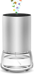 Waterless Essential Oil Diffuser 100ML Large Capacity Battery Operated Cordless Aromatherapy Diffuser with Timing & 3 Mist Levels car Diffuser 7 Colour Led Lights (Silver)