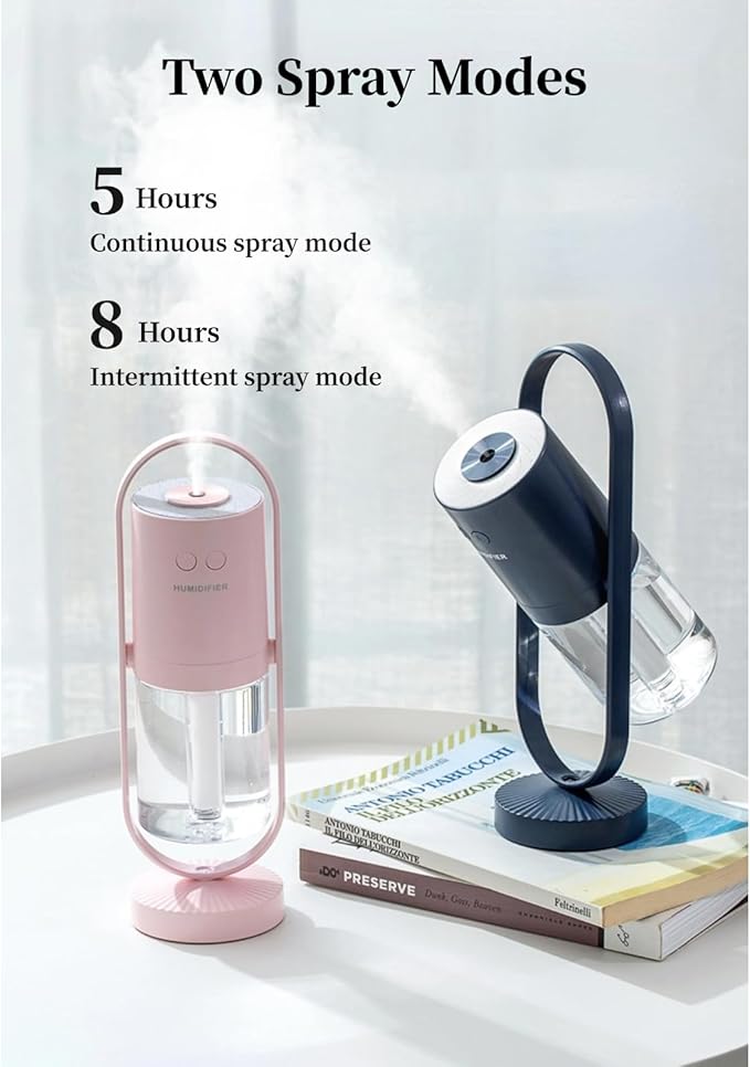 Portable Mini Humidifier, Compact 360° Rotating Cool Mist Air Humidifier Automatic Shutdown for Office for Home for Travel (#3)