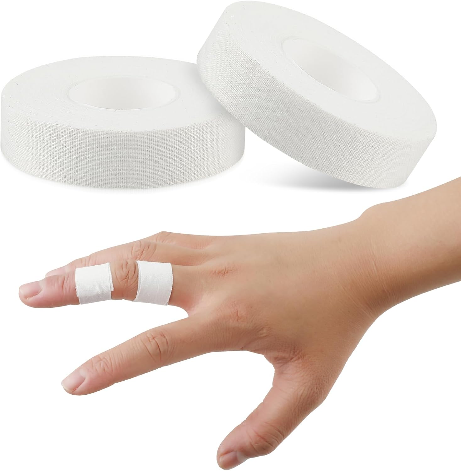 3 Rolls Athletic Tape, Finger Tape No Sticky Residue Wrist Ankle Tapes Extra Strong Adhesive Sports Tapes for Volleyball Basketball Climbing Boxing Weight Lifting