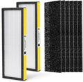 AC4825 HEPA Filter B Replacement Compatible with Guardian FLT4825 Filter B, for 22" Air Pu-rifier Models AC4825E AC4825 AC4300 AC4900CA AP2200CA, 2 HEPA and 6 Pre-Filter