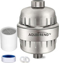 Shower Head Filter, 15 Stage Shower Water Softener, Universal High Output Shower Filter for Removing Chlorine and Fluoride, Improves the Condition of Your Skin, Hair and Nails - Nickel