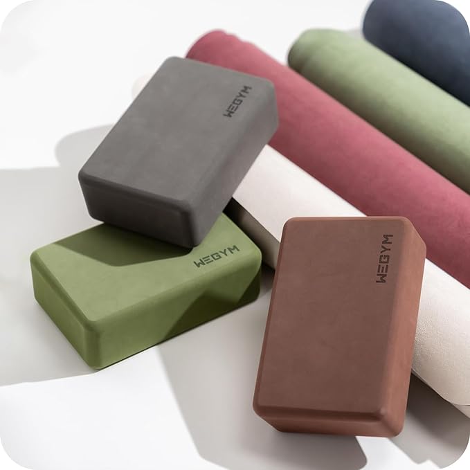 Yoga blocks with Anti-Slip, Comfortable Grip, Sturdy Sides for Secure Workouts at Home, for Yoga, and Pilate Training-FlexoryFit