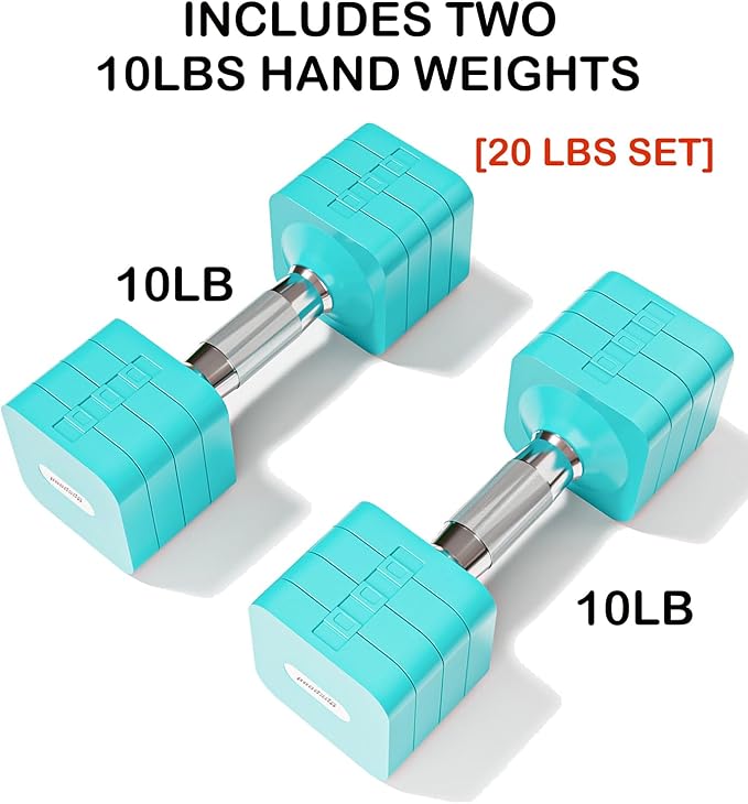 15LB 20LB 50LB Adjustable Dumbbell Set Free Weights Dumbbells Set for Women Men Hand Weights Sets Adjust Dumbbell Weight Sets for Home Gym Exercise Workout Strength Training Equipments-FlexoryFit
