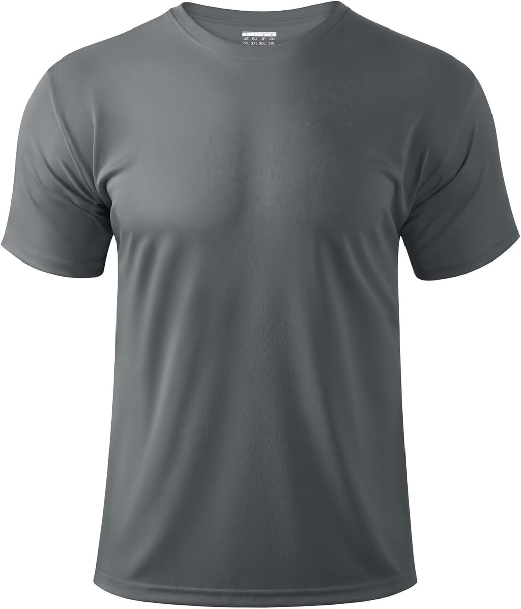 Boladeci Men's Swim Shirt Short Sleeve UPF 50+ Sun Protection SPF UV Moisture Wicking Lightweight Quick Dry Rash Guard