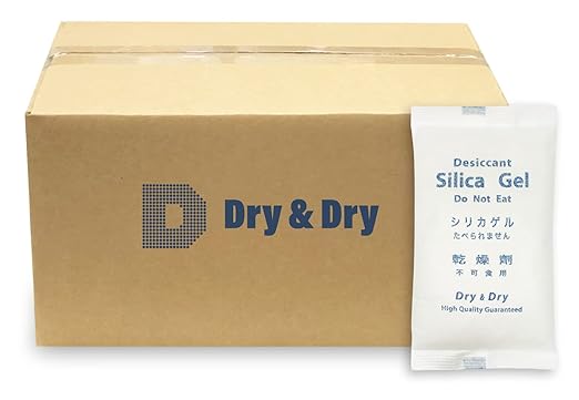 Dry & Dry 500 Gram [200 Packets] Silica Gel Packets Desiccants, Silica Packets - Rechargeable Silica Gel Packs, Desiccants Packets, Silica Gel