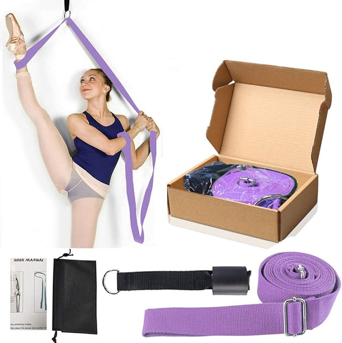 Leg Stretcher, Door Flexibility & Stretching Leg Strap - Great for Ballet Cheer Dance Gymnastics or Any Sport Leg Stretcher Door Flexibility Trainer Premium Stretching Equipment-FlexoryFit