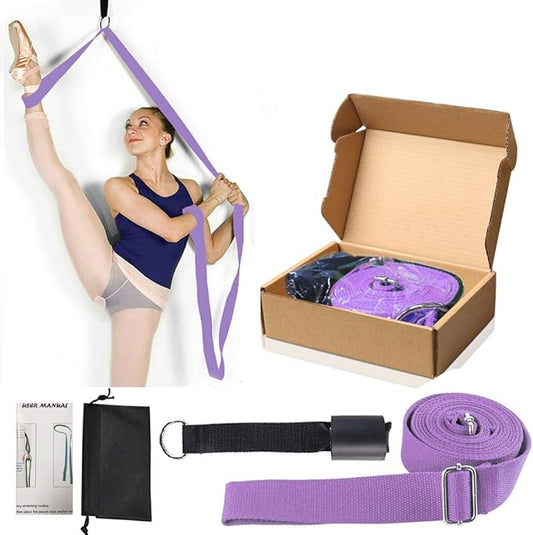 Leg Stretcher, Door Flexibility & Stretching Leg Strap - Great for Ballet Cheer Dance Gymnastics or Any Sport Leg Stretcher Door Flexibility Trainer Premium Stretching Equipment-FlexoryFit