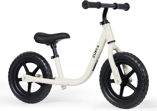 12 inch Toddler Balance Bike Adjustable Handlebar & Seat Anti-Slip Grip Suitable for 2-5 Years Old with Footrest Lightweight for Tolddlers Boys Girls Multiple Colors to Choose-FlexoryFit
