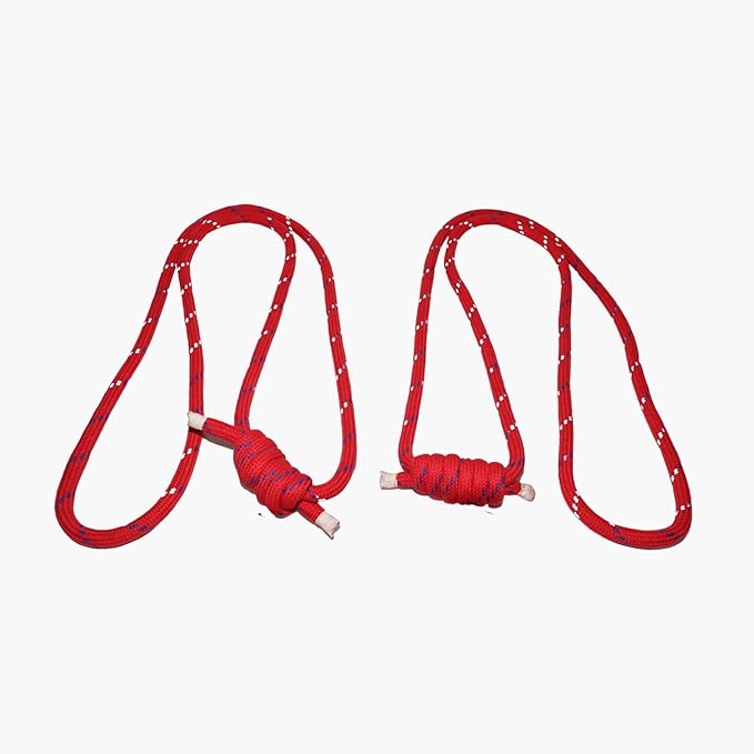 Yogikuti Iyengar Yoga Wall Rope Pair Premium Quality Cotton & Polyester Ropes for Restorative & Anti-Gravity Poses-FlexoryFit