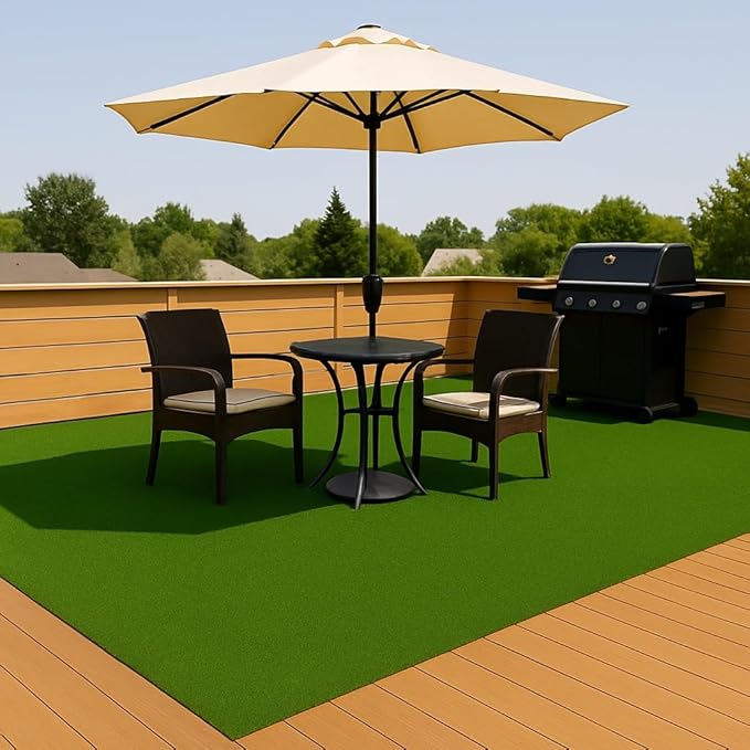 Ottomanson Artificial Turf Golf Hitting Mat 3' x 16' Indoor/Outdoor Waterproof Synthetic Fake Grass for Putting Practice Baseball Football Sports Gym Backyard, Custom Size 2' up to 30'