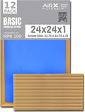 24x24x1 Air Filter Comparable to MPR 100 Basic Economy Furnace Filters by AIRXFILTERSWICKEDCLEANAIR