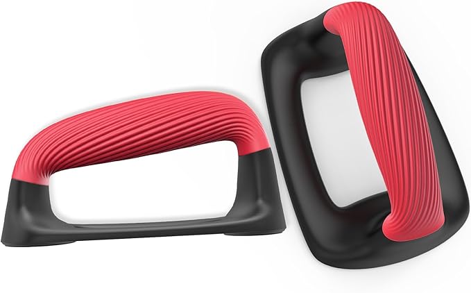 Kipika Push Up Bars, Pushup Stands With Thickened Soft Plastic Handle, Stable and Non-Slip Base, Pushup Handles Perfect for Floor Strength Training-FlexoryFit