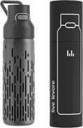 750ml Leak Proof Water Bottle with Flip Top Lid, BPA-Free USA Tritan Drink Bottle, Dishwasher Safe for Office, Outdoor & Daily Use (Black, 1 Pack)