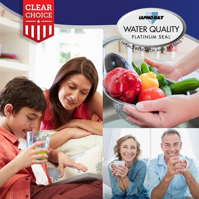 Clear Choice Taste Filter Replacement for Whirlpool 8171413 WFI-NL200 Filter Compatible with 2204324 2204326 2206039 2206048 Refrigerator Water Filter, NSF/ANSI 42, Box of 3, Made in the USA