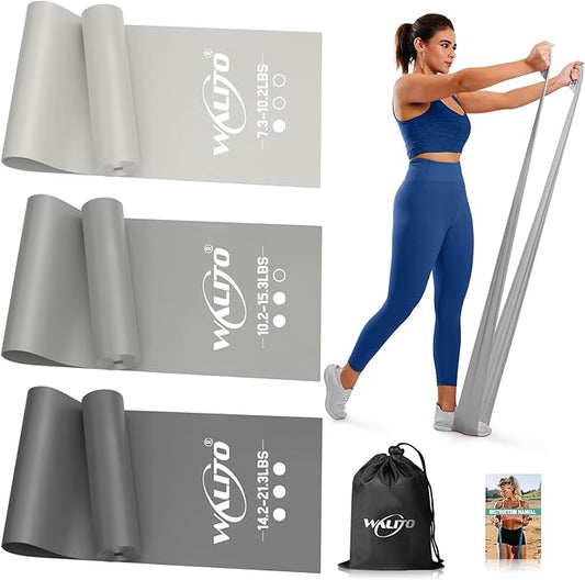 WALITO Resistance Bands for Working Out, Exercise Bands for Women and Men, Workout Bands for Physical Therapy, Stretch, Recovery, Pilates, Rehab, Strength Training and Home Gym-FlexoryFit