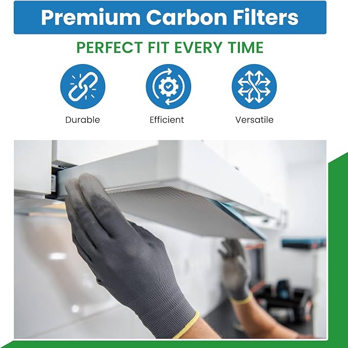 Replacement Carbon Filters Compatible With GE Models: WB2X10700, WB02X1070, WB02X8253, WB02X8254, WB02X8406, WB13X5015,WB2X1070, WB2X8253, WB2X8254, WB2X8406-9 X 10-1/2 X 1/8 (2-Pack)