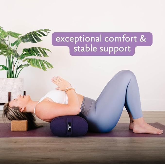 Hugger Mugger Standard Yoga Bolster - Firm, Supportive, Handmade, Durable-FlexoryFit