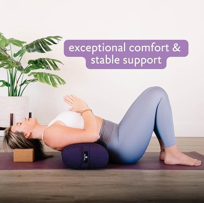 Hugger Mugger Standard Yoga Bolster - Firm, Supportive, Handmade, Durable-FlexoryFit