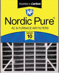 Nordic Pure 20x25x5 (19_3/4 x 24_1/4 x 4_7/8) Air Bear AC Filter Replacement MERV 10 Pleated + Carbon 1 Pack