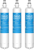 AQUA CREST Replacement for GE® RPWFE®, RPWF (with CHIP) Refrigerator Water Filter, Compatible with GYE22HMKES, GYS22GMNES, GYE22HBLTS, DFE28JSKSS, GFE28HMHES, GNE29GYNFS, 3 Filters