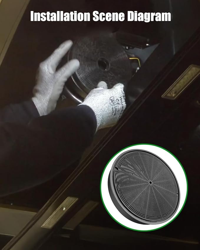 JXCF72 Charcoal Filter Replace WB02X24842 HUIF06UC 11013078, Carbon Filter Fit for GE BOSCH Range Hood JVW5301BJ1TS JVW5301EJ1ES JVW5301EJ2ES JVW5301FJ1DS, 2 Pcs