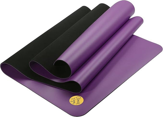 Clever Yoga Liquid Balance Thick Yoga Mat - Pro Exercise Yoga Mat with Non-Slip Surface for Home Gym, Earth-Friendly & Recyclable Pilates and Workout Pad Women & Men, 4.5 mm-FlexoryFit