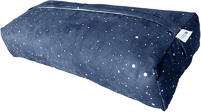 YOGA DESIGN LAB | The Yoga Bolster | Comfortable, Supportive Eco-Friendly Luxury Yoga Cushion | Recycled Plastic Bottle Microfiber | Natural Cotton, Foam Filling (Celestial)-FlexoryFit