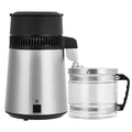 4L Water Distiller,Household Stainless Steel Distilled Water Purifier,Countertop Distilled Water Maker,4 Litre Distilled Water Machine for Home.Silver.